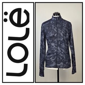 Lolë Black Patterned Zip Jacket – Women’s Small (S) – Ski & Snow / Active Jacket